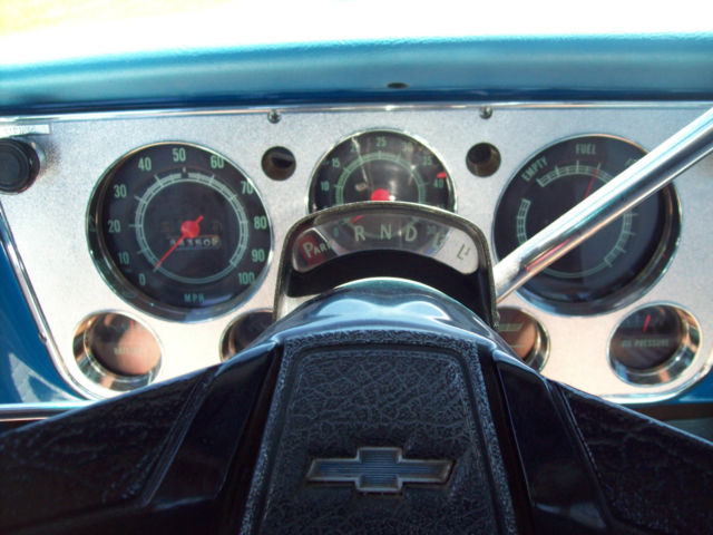 1972 Blue Chevrolet C-10 Standard Cab Pickup