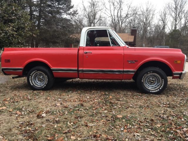 1969 Red Chevrolet C-10 Standard Cab Pickup