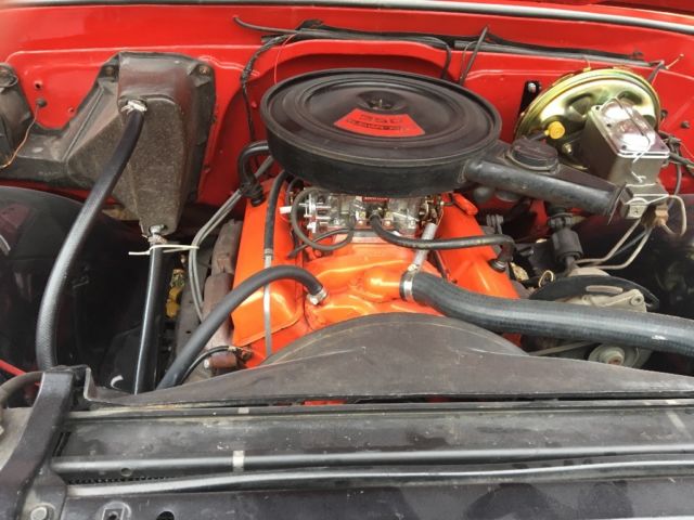 1969 Red Chevrolet C-10 Standard Cab Pickup