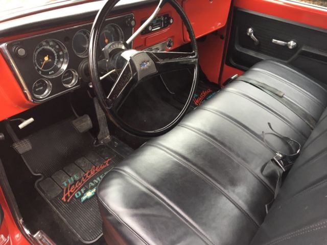 1969 Red Chevrolet C-10 Standard Cab Pickup