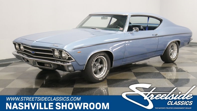 1969 Blue Chevrolet Chevelle Coupe