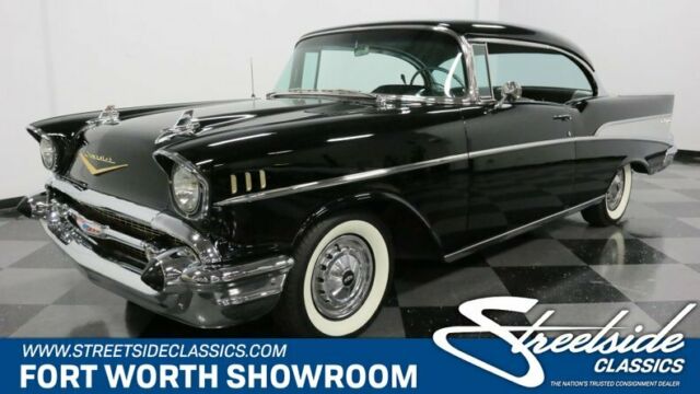 1957 Black Chevrolet Bel Air/150/210 Hardtop