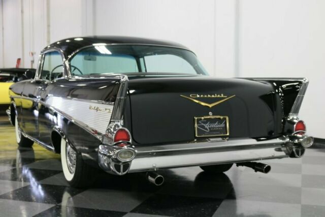 1957 Black Chevrolet Bel Air/150/210 Hardtop