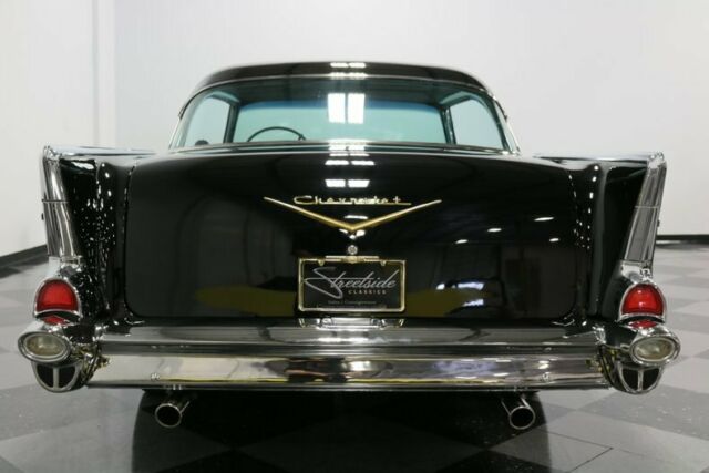 1957 Black Chevrolet Bel Air/150/210 Hardtop