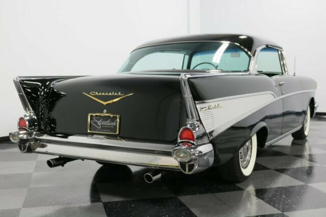 1957 Black Chevrolet Bel Air/150/210 Hardtop