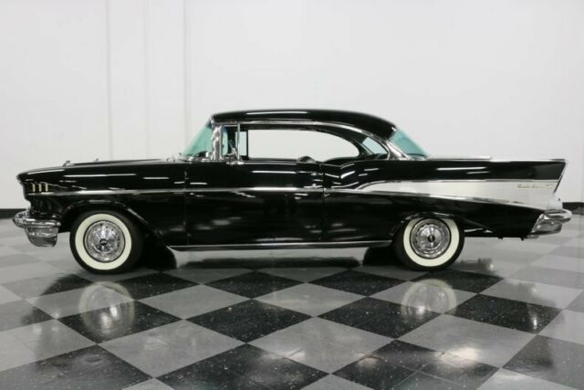 1957 Black Chevrolet Bel Air/150/210 Hardtop