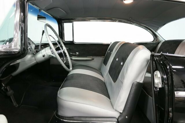 1957 Black Chevrolet Bel Air/150/210 Hardtop