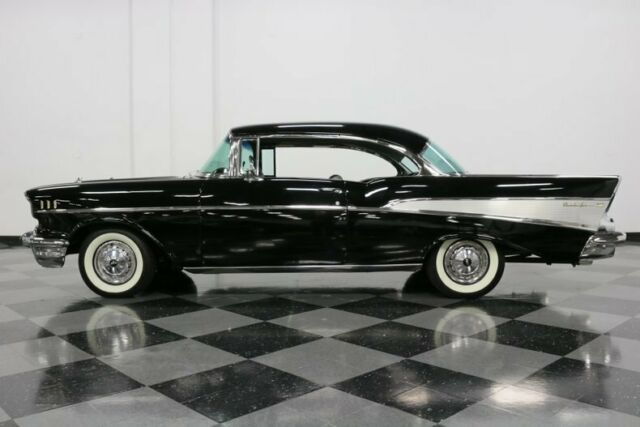 1957 Black Chevrolet Bel Air/150/210 Hardtop