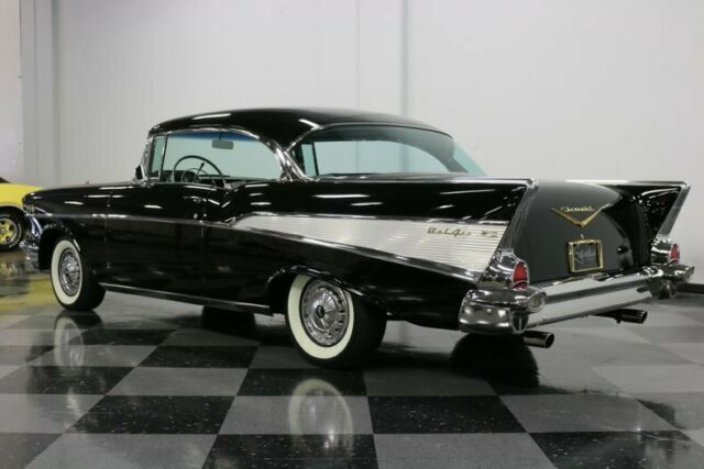 1957 Black Chevrolet Bel Air/150/210 Hardtop