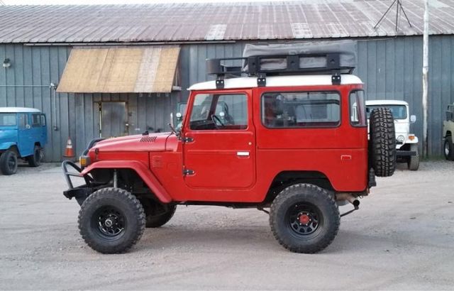 1978 FREEBORN RED Toyota Land Cruiser 2 DOOR CONVERTIBLE