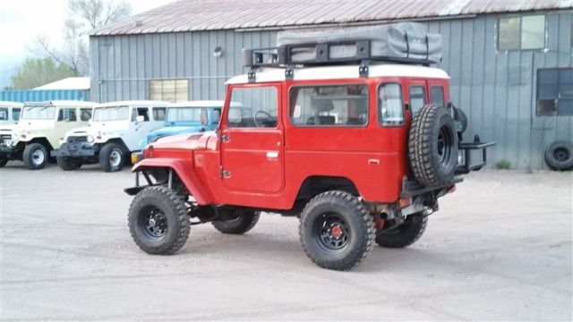 1978 FREEBORN RED Toyota Land Cruiser 2 DOOR CONVERTIBLE