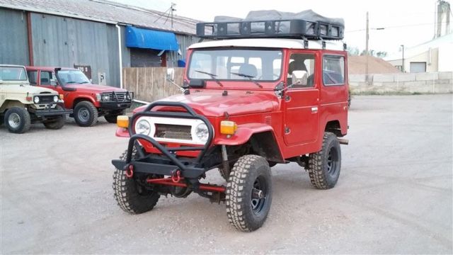 1978 FREEBORN RED Toyota Land Cruiser 2 DOOR CONVERTIBLE