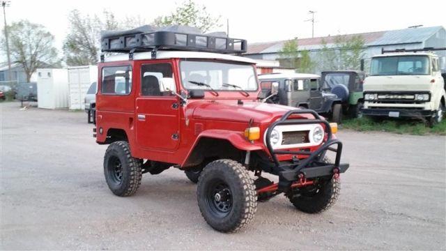 1978 FREEBORN RED Toyota Land Cruiser 2 DOOR CONVERTIBLE