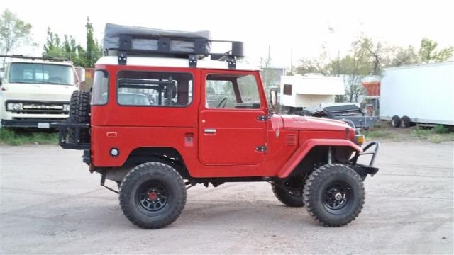 1978 FREEBORN RED Toyota Land Cruiser 2 DOOR CONVERTIBLE