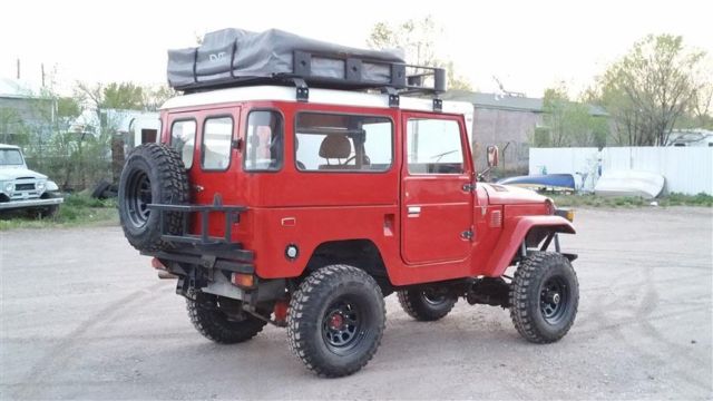 1978 FREEBORN RED Toyota Land Cruiser 2 DOOR CONVERTIBLE