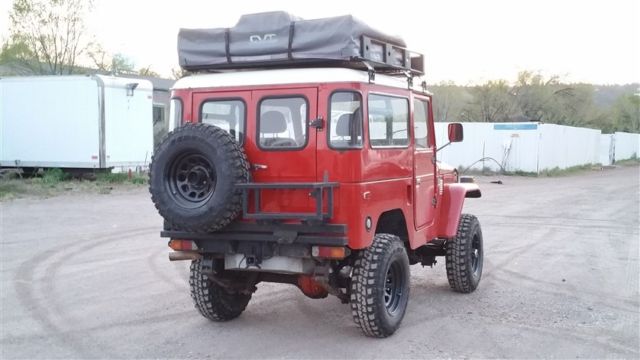 1978 FREEBORN RED Toyota Land Cruiser 2 DOOR CONVERTIBLE
