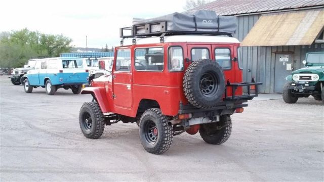 1978 FREEBORN RED Toyota Land Cruiser 2 DOOR CONVERTIBLE