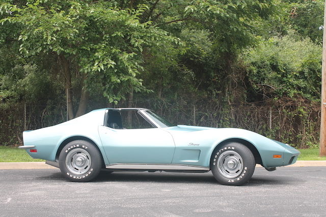 1973 Teal Chevrolet Corvette Coupe