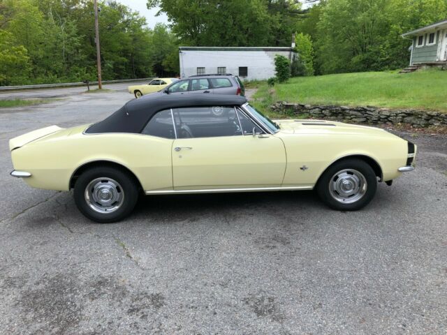 1967 Yellow Chevrolet Camaro Convertible