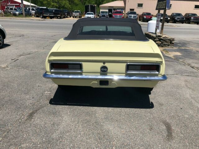 1967 Yellow Chevrolet Camaro Convertible