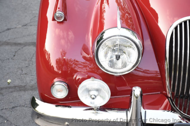 1958 Burgundy Jaguar XK Convertible