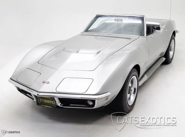 1968 Silver Chevrolet Corvette Convertible