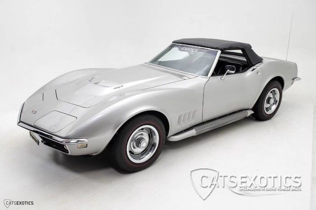 1968 Silver Chevrolet Corvette Convertible