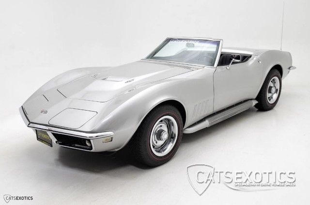 1968 Silver Chevrolet Corvette Convertible