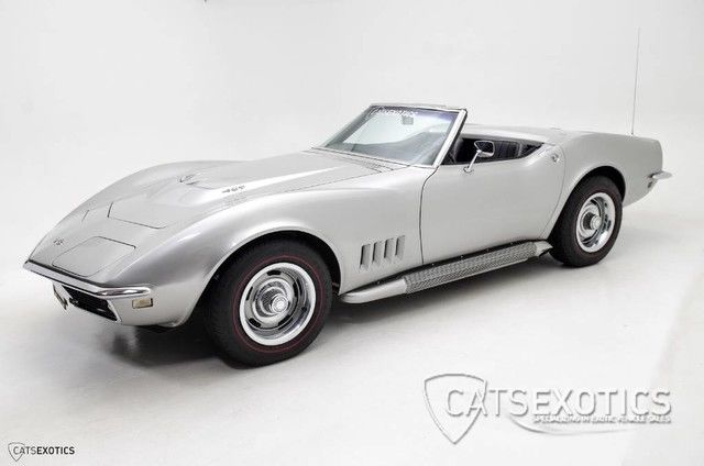 1968 Silver Chevrolet Corvette Convertible