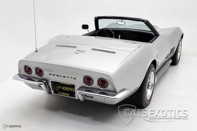 1968 Silver Chevrolet Corvette Convertible
