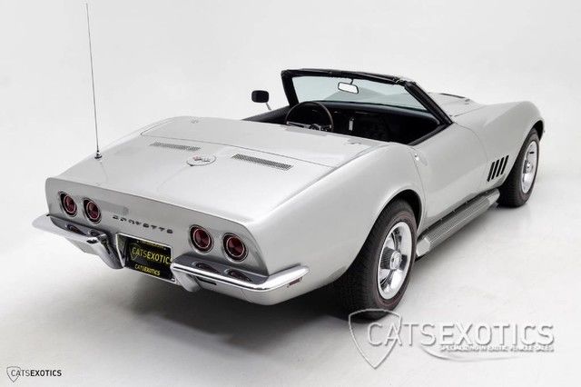 1968 Silver Chevrolet Corvette Convertible