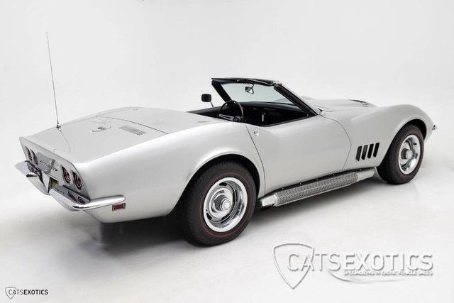 1968 Silver Chevrolet Corvette Convertible