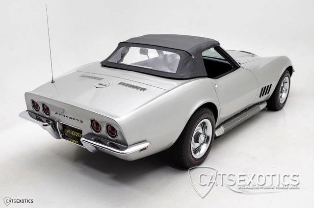 1968 Silver Chevrolet Corvette Convertible