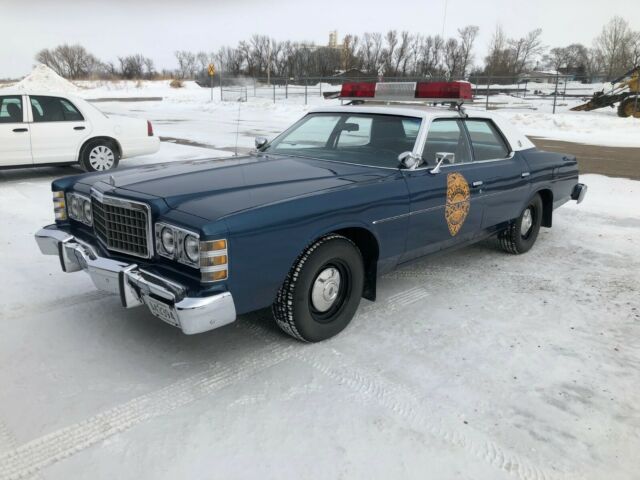 1977 Blue Ford LTD Sedan