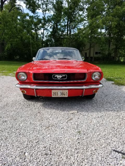 1966 Red Ford Mustang Coupe