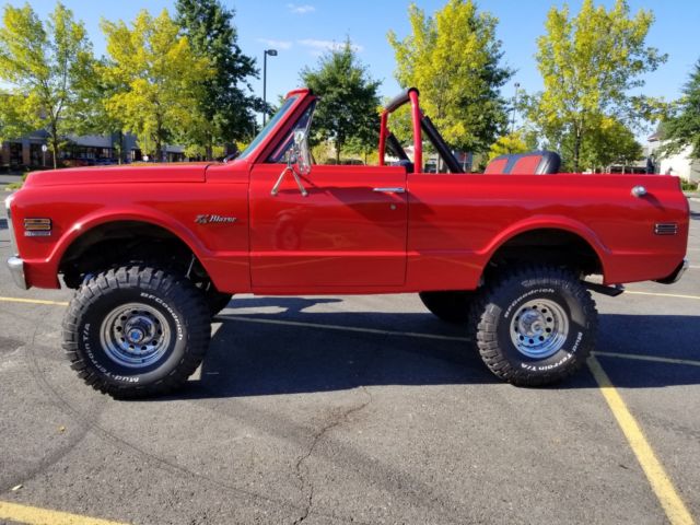 1972 Red Chevrolet Blazer Convertible