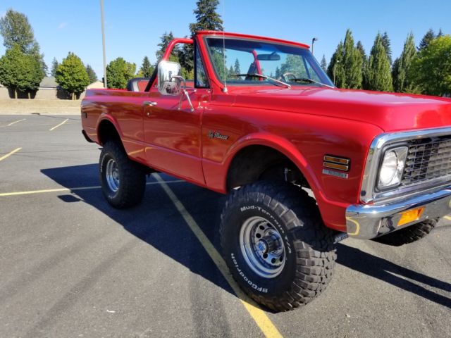 1972 Red Chevrolet Blazer Convertible