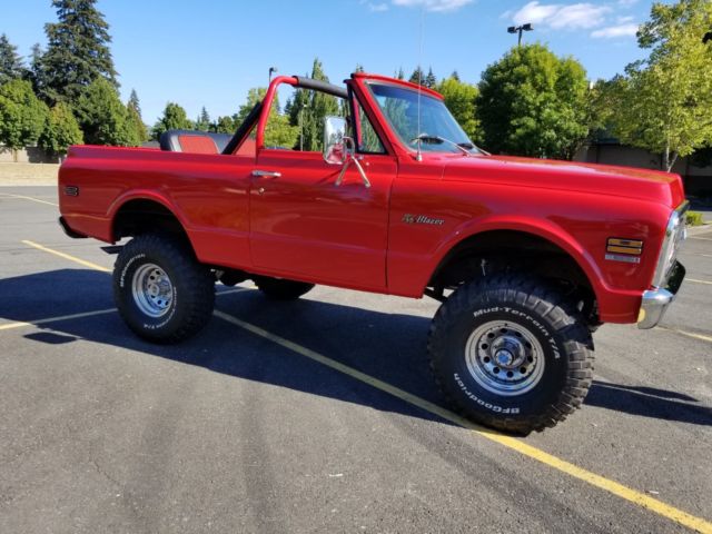 1972 Red Chevrolet Blazer Convertible