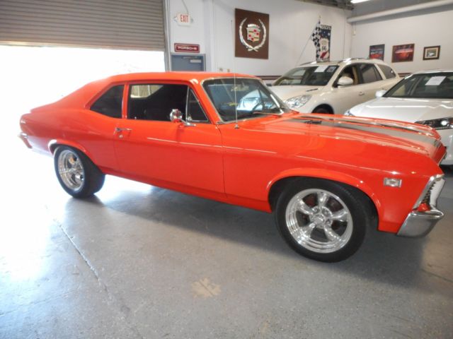 1968 Orange Chevrolet Nova Coupe
