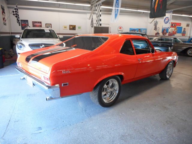 1968 Orange Chevrolet Nova Coupe