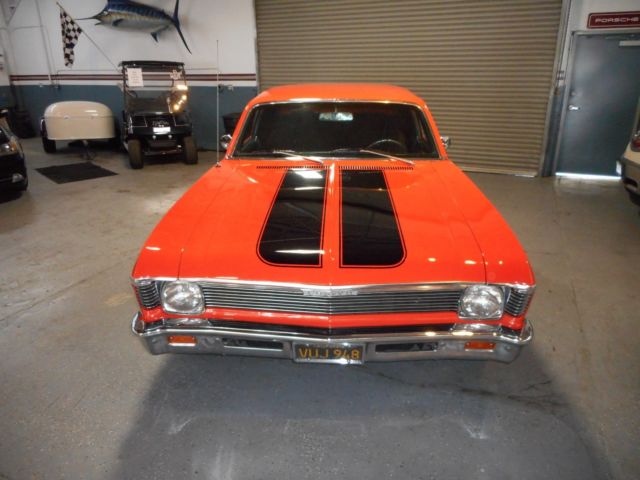 1968 Orange Chevrolet Nova Coupe