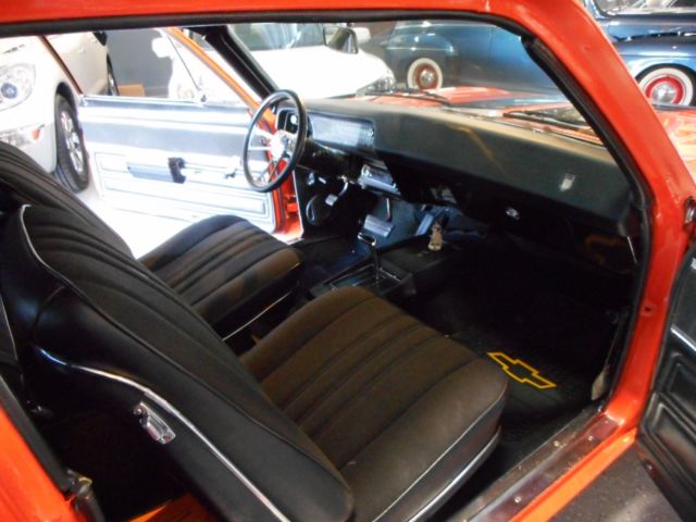 1968 Orange Chevrolet Nova Coupe