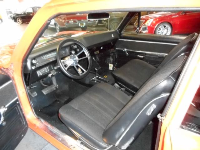 1968 Orange Chevrolet Nova Coupe