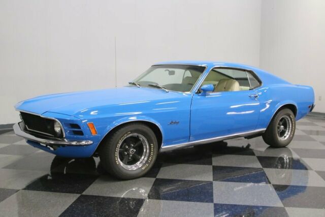1970 Blue Ford Mustang Fastback