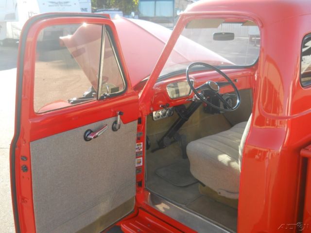 1955 Orange Ford F-100 Pickup Truck