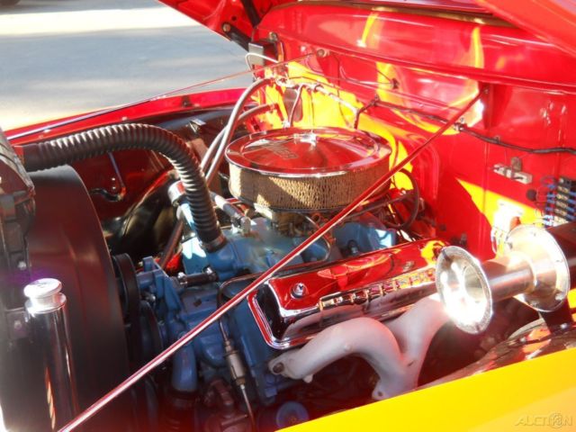 1955 Orange Ford F-100 Pickup Truck