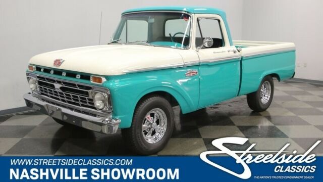 1965 Teal Ford F-100 Pickup Truck