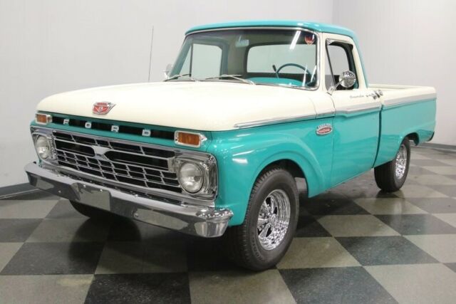 1965 Teal Ford F-100 Pickup Truck