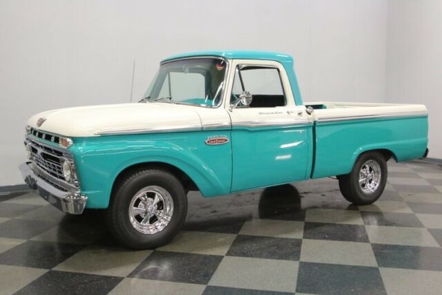 1965 Teal Ford F-100 Pickup Truck