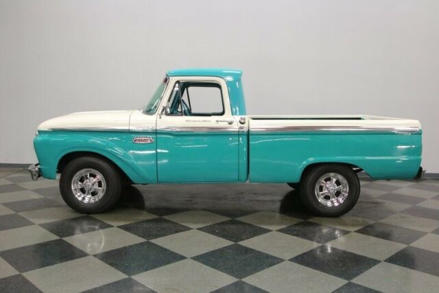 1965 Teal Ford F-100 Pickup Truck